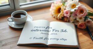 Prayer For Interview For Job:Faith for Every Step