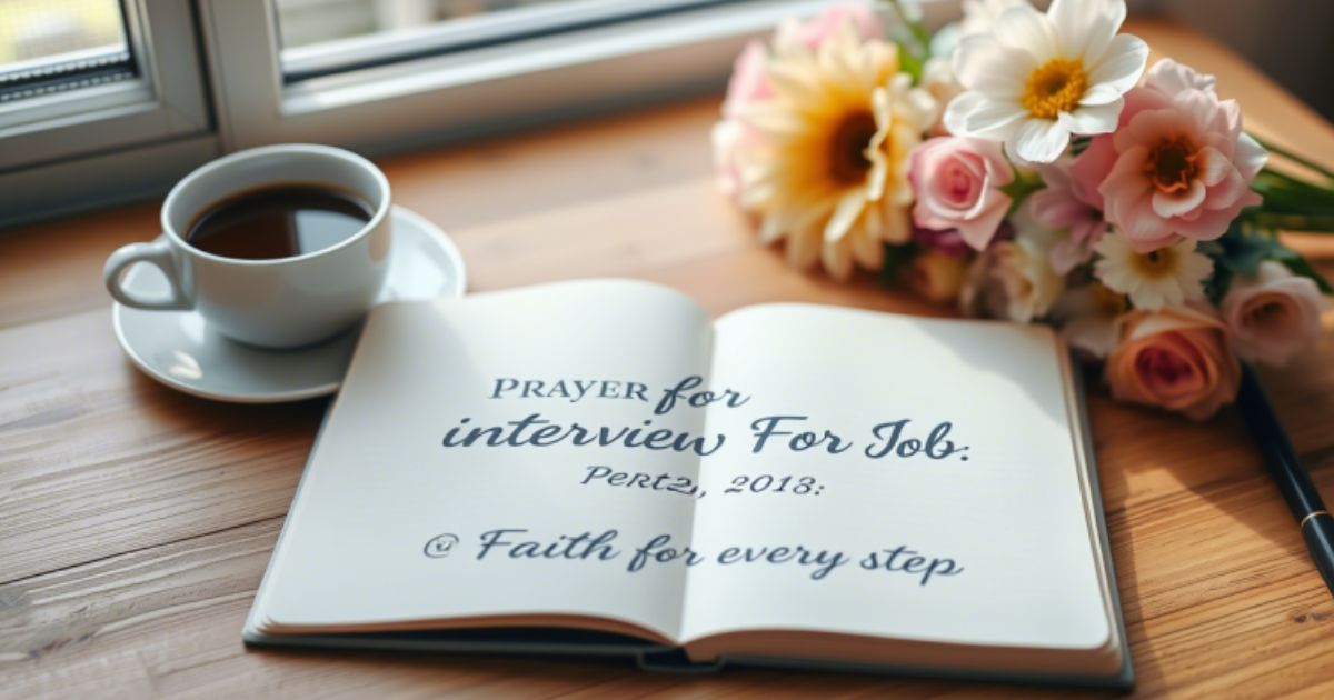 Prayer For Interview For Job:Faith for Every Step