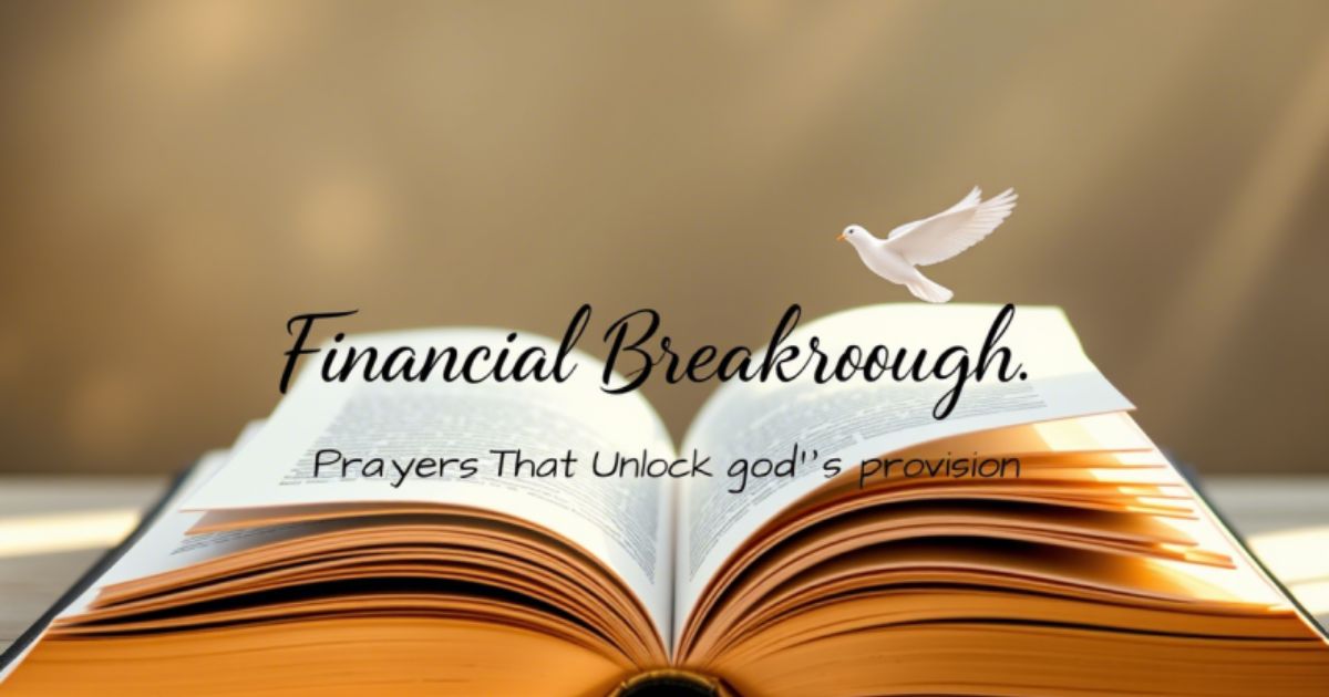 Financial Breakthrough:Prayers That Unlock God’s Provision