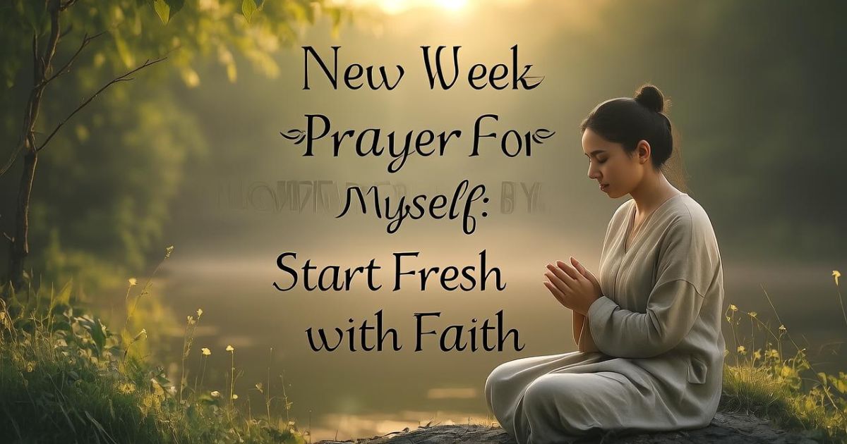 New Week Prayer For Myself:Start Fresh with Faith