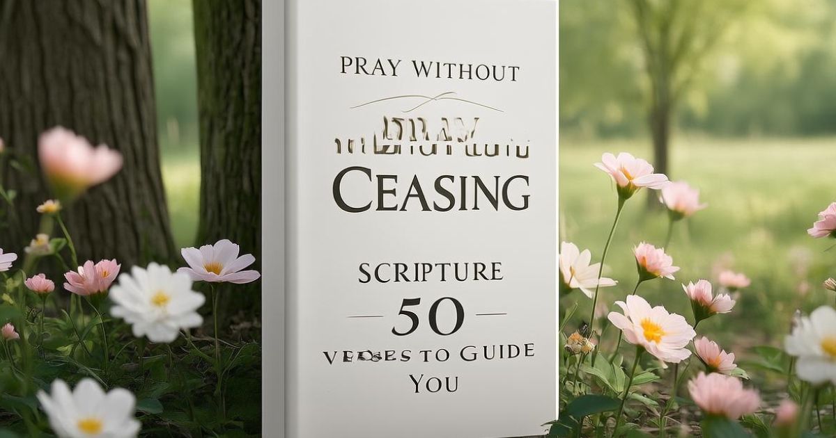 Pray Without Ceasing Scripture:50 Verses to Guide You
