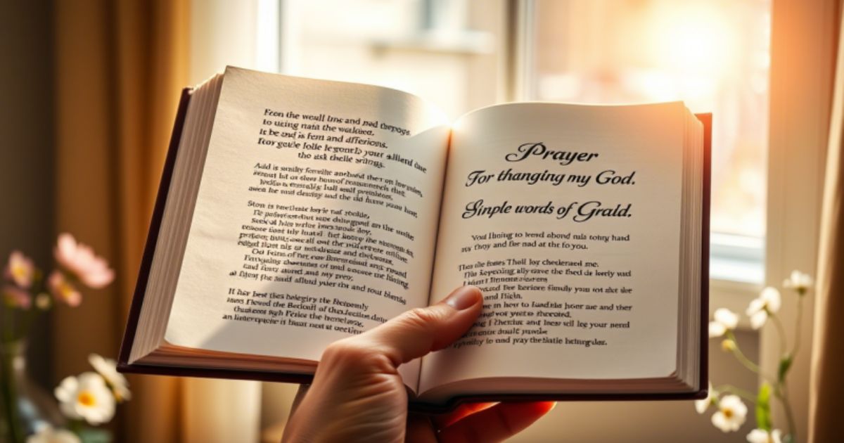 Short Prayer for Thanking God:Simple Words of Gratitude