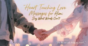 Heart Touching Love Messages for Him:Say What Words Can’t
