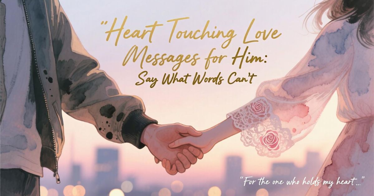 Heart Touching Love Messages for Him:Say What Words Can’t